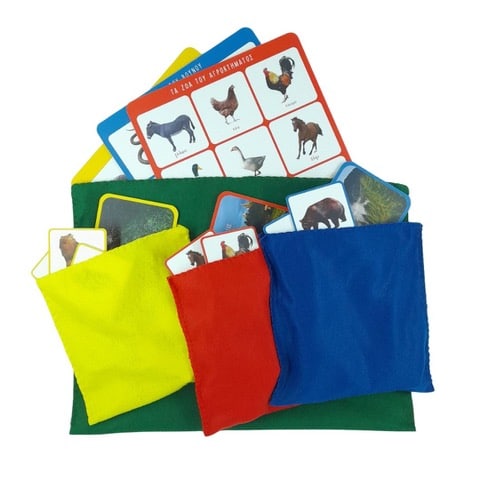 Επιτραπέζιο εκπαιδευτικό παιχνίδι "Τα ζώα του αγροκτήματος της ζούγκλας και του βουνού"