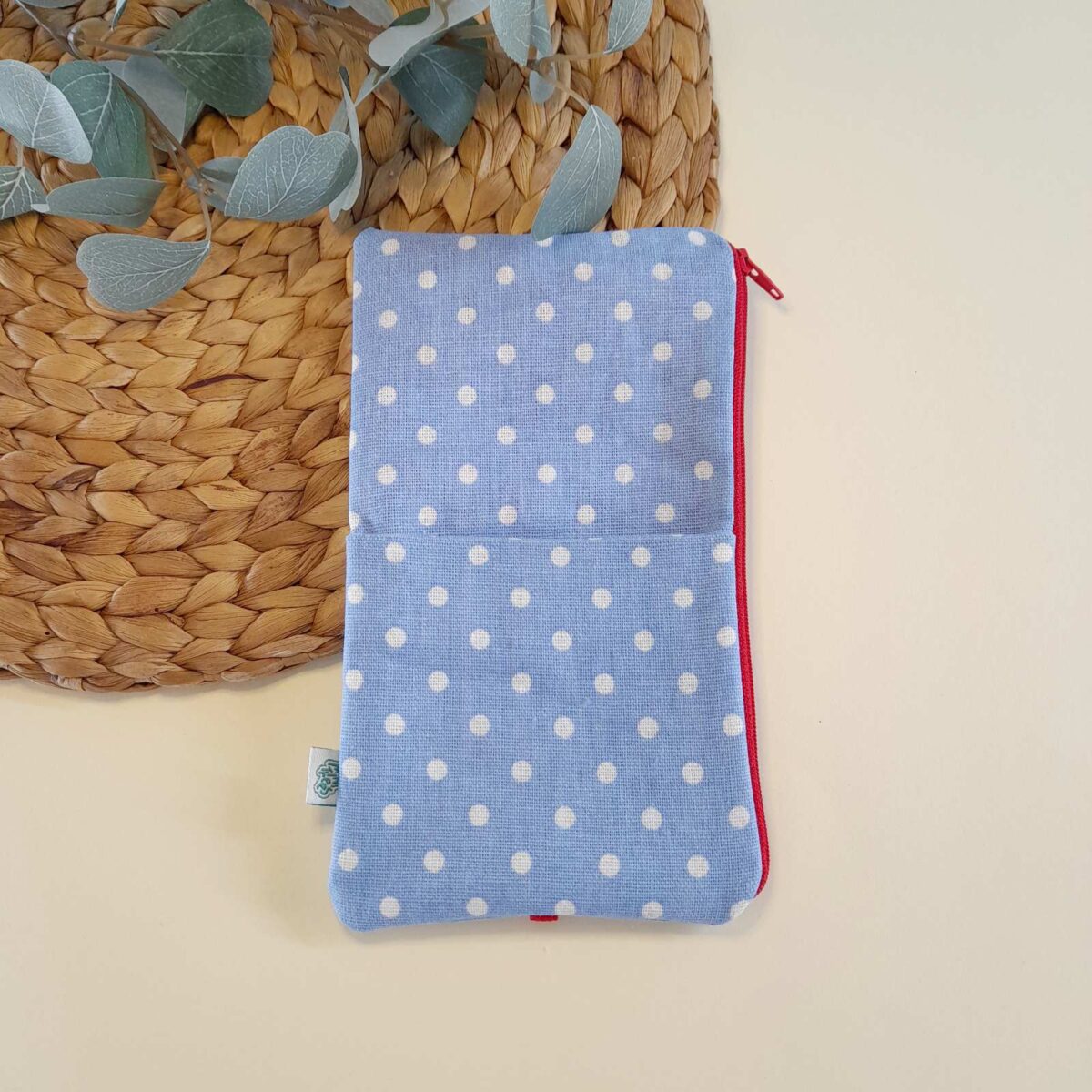 Κασετίνα-σελιδοδείκτης "Dots baby blue"