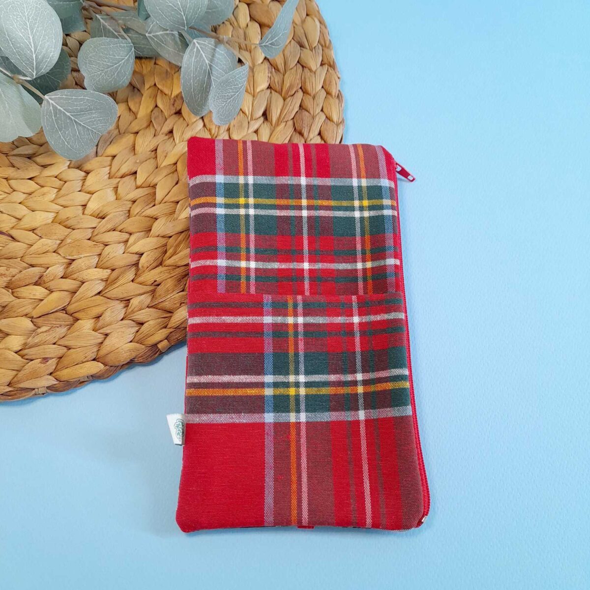 Κασετίνα-σελιδοδείκτης "Red plaid"