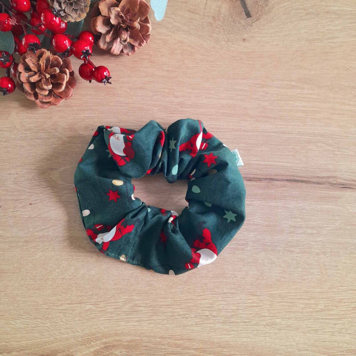 Χριστουγεννιάτικο Classic scrunchie "Santa Claus"