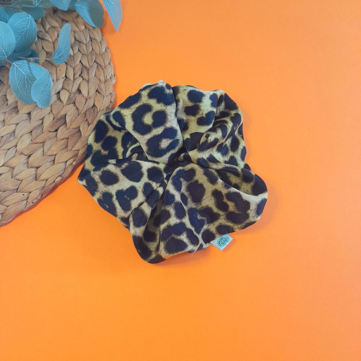 Maxi scrunchie "Satin leopard"